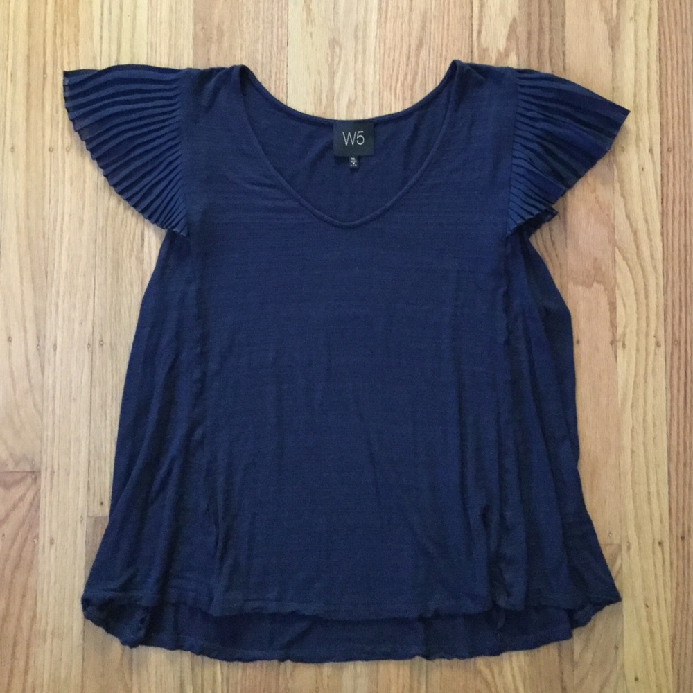 W5 Anthropologie Concepts Short Sleeve Top